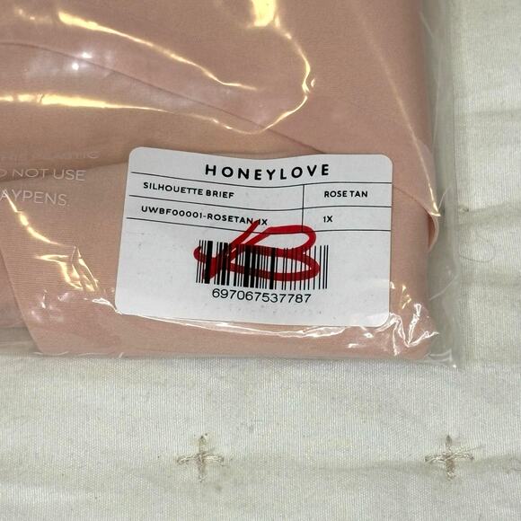 Honeylove  Silhouette Bra/Brief Set Blush Size XL 38 D/DD Wireless Support NWT - Picture 7 of 7